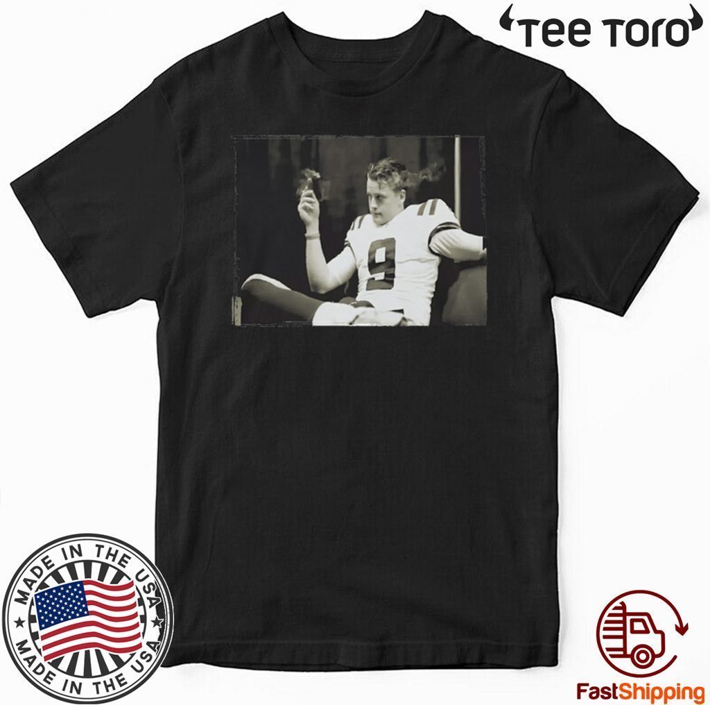 Joe Burrow / LSU Celebratory Cigar Tee Shirt Smokin Joe 