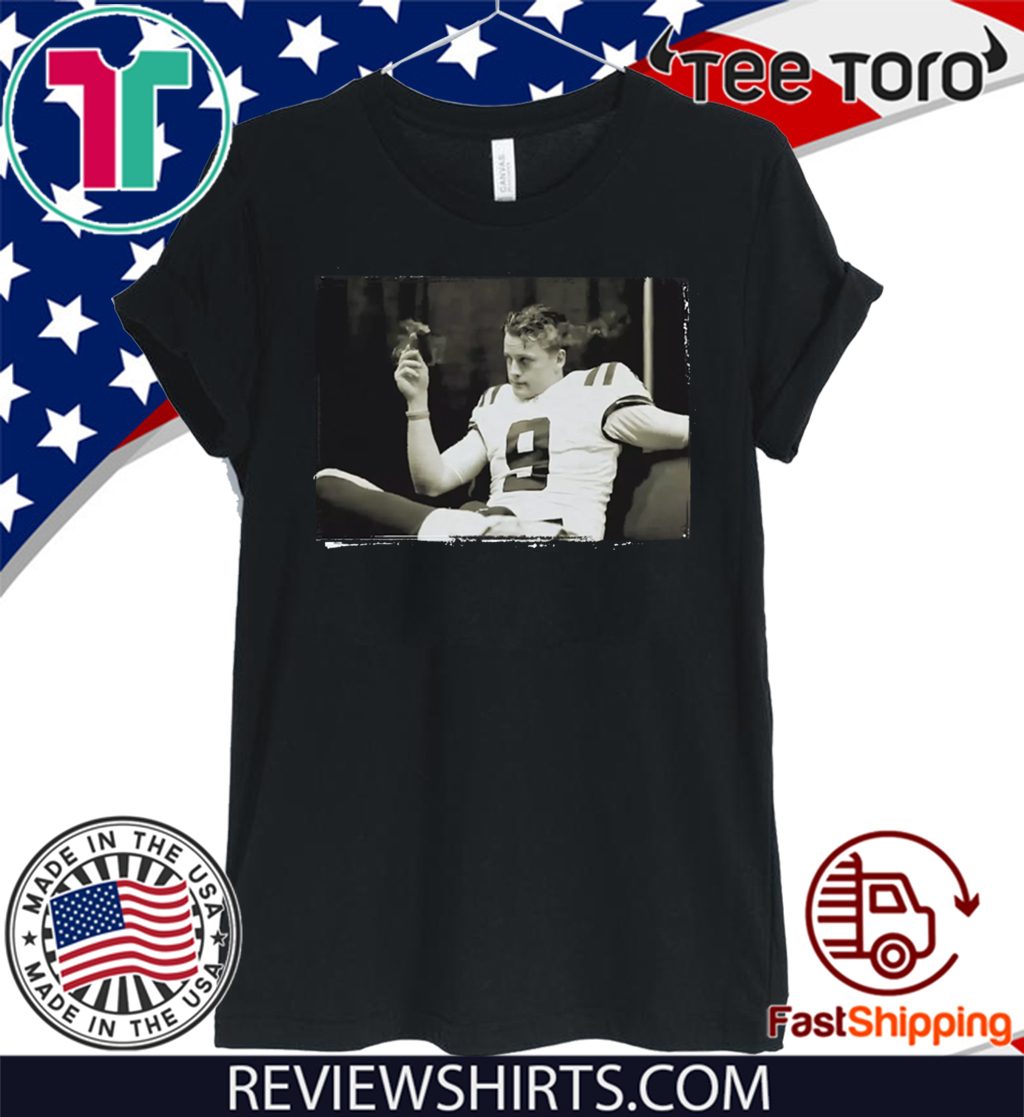 Joe Burrow 9 Cincinnati Bengals Nike logo Shirt - Yeswefollow