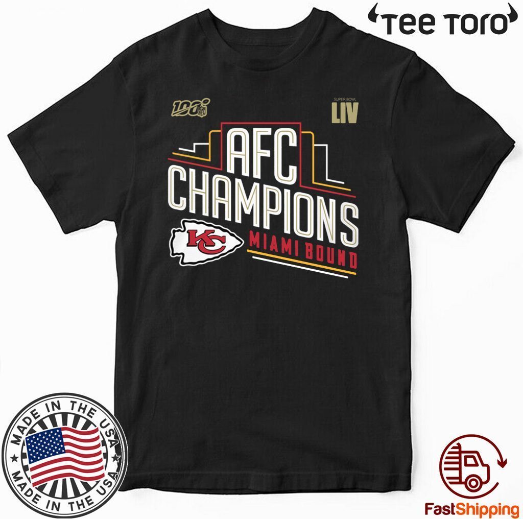 Kansas City Chiefs 2019 AFC Champions Official T-Shirt