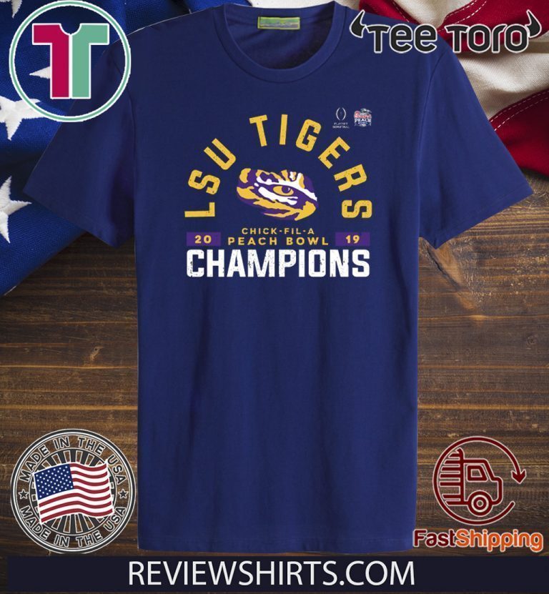 LSU Peach Bowl Champion 2020 T-Shirt - ReviewsTees