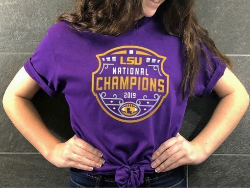 LSU Tigers Football Playoff 2019 National Champions Official T-Shirt