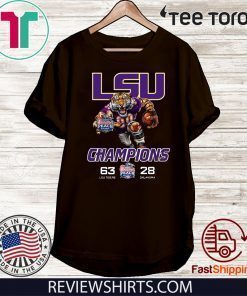Lsu Tigers Champions Chick Fil Peach Bowl Classic T-Shirt