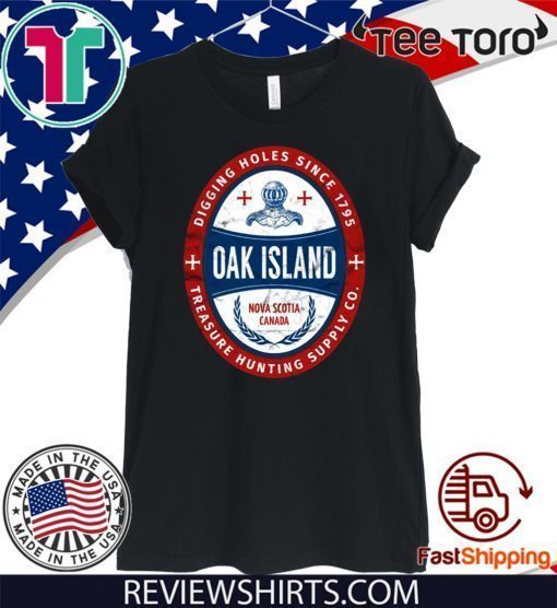 Oak Island Treasure Hunting Retro Templar Knight Treasure 2020 T-Shirt