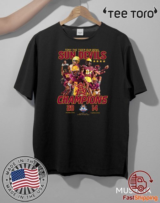 Tony The Tiger Sun Bowl Sun Devils Champions Official T-Shirt