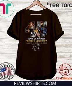 45 Years Of Freddie Mercury 1964 – 1991 Thank You For The Memories Hot T-Shirt