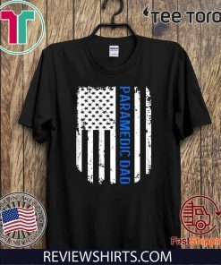 American Flag Proud Paramedic Dad Vintage 2020 T-Shirt