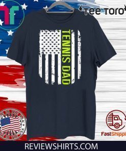 American Flag Proud Tennis Dad Vintage 2020 T-Shirt