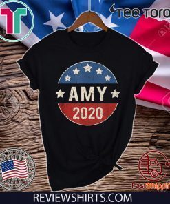 Amy Klobuchar For President 2020 Retro Election Button Hot T-Shirt