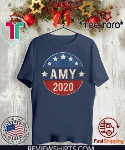 Amy Klobuchar For President 2020 Retro Election Button Hot T-Shirt