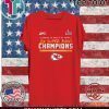 SUPER BOWL LIV CHAMPIONS KANSAS CITY CHIEFS MULTI-CHAMPS UNISEX T-SHIRT