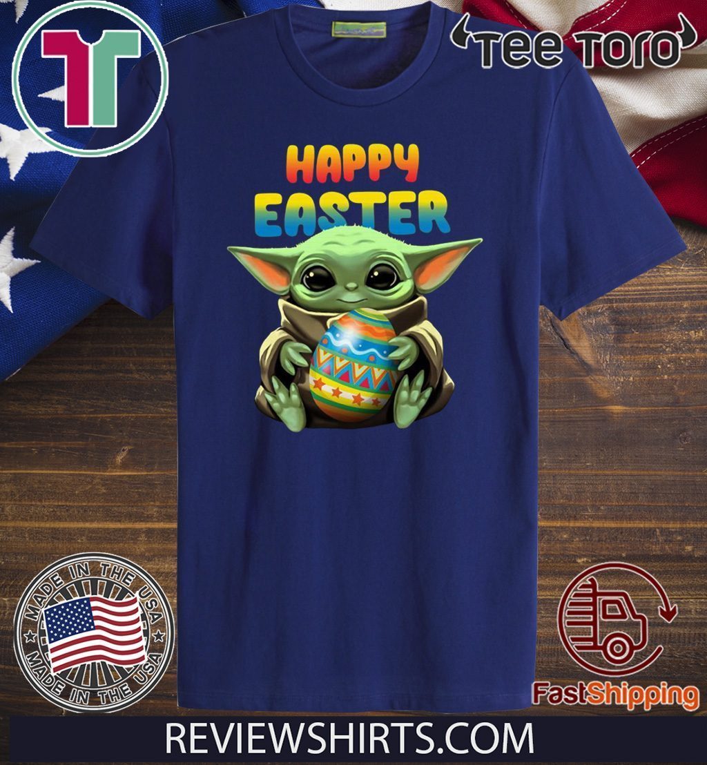 Baby Yoda hug Happy Easter Limited Edition T-Shirt
