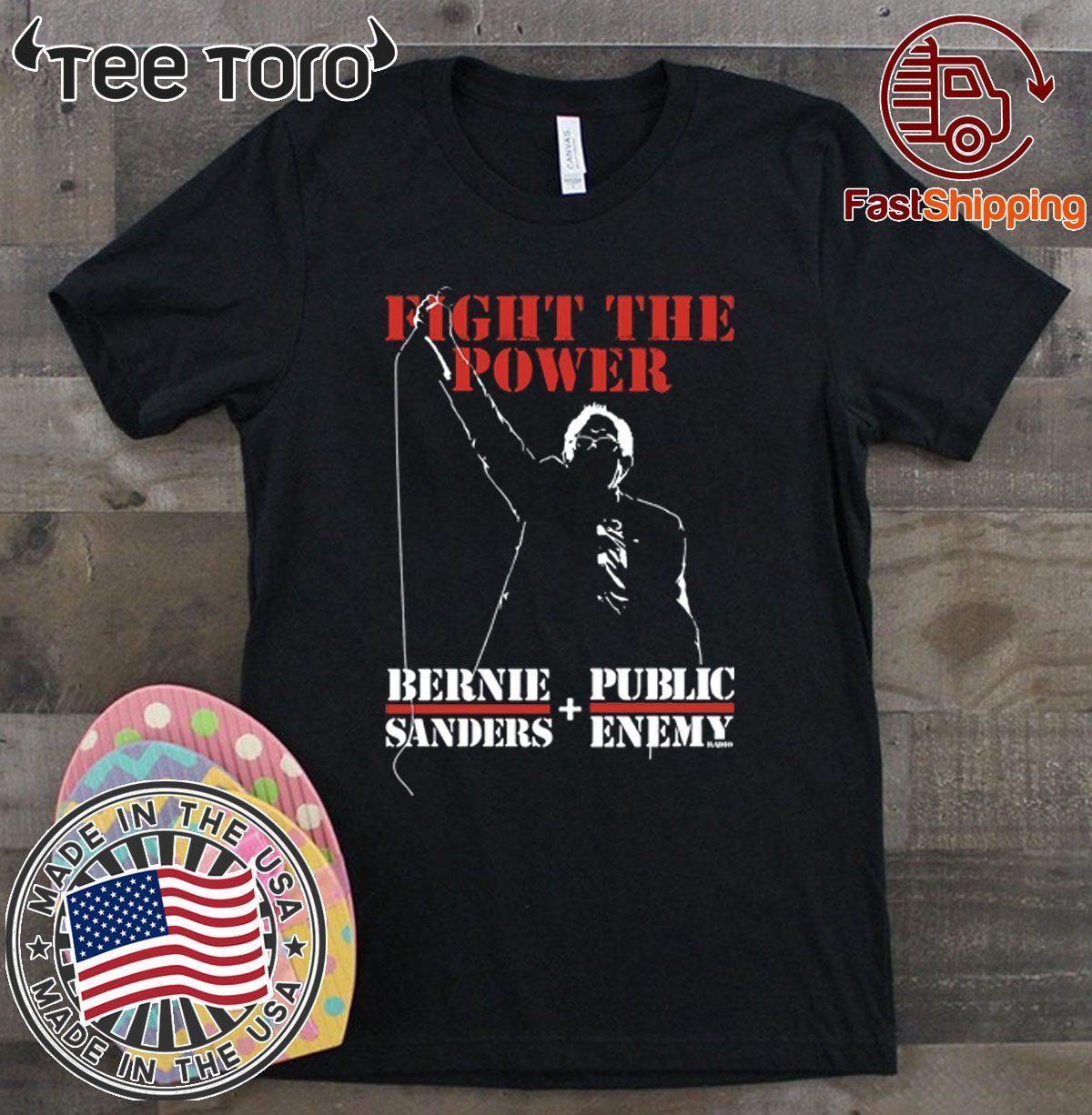 Bernie Sanders And Public Enemy Official T-Shirt