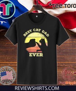Best Cat Dad Ever Funny Cat Lover 2020 T-Shirt