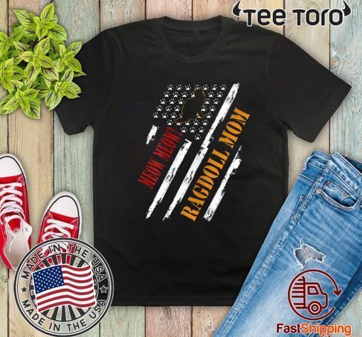 American Flag Meow Meow! Ragdoll Mom lovers Vintage T-Shirt