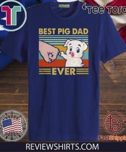 Best pig dad ever sunset IF 2020 T-Shirt
