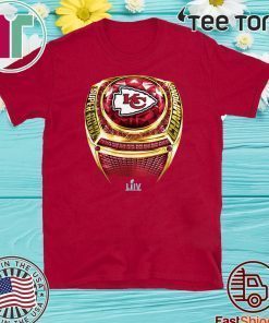 Official Kansas City Chiefs Super Bowl LIV Champions Big & Tall Ring T-Shirt