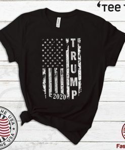 Donald Trump 2020 American Flag Political 2020 T-Shirt
