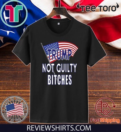 Donald Trump Not Guilty Bitches Pro Trump Acquittal T-Shirt