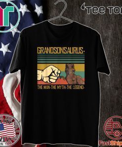 Grandsonsaurus The Man The Myth Vintage 2020 T-Shirt