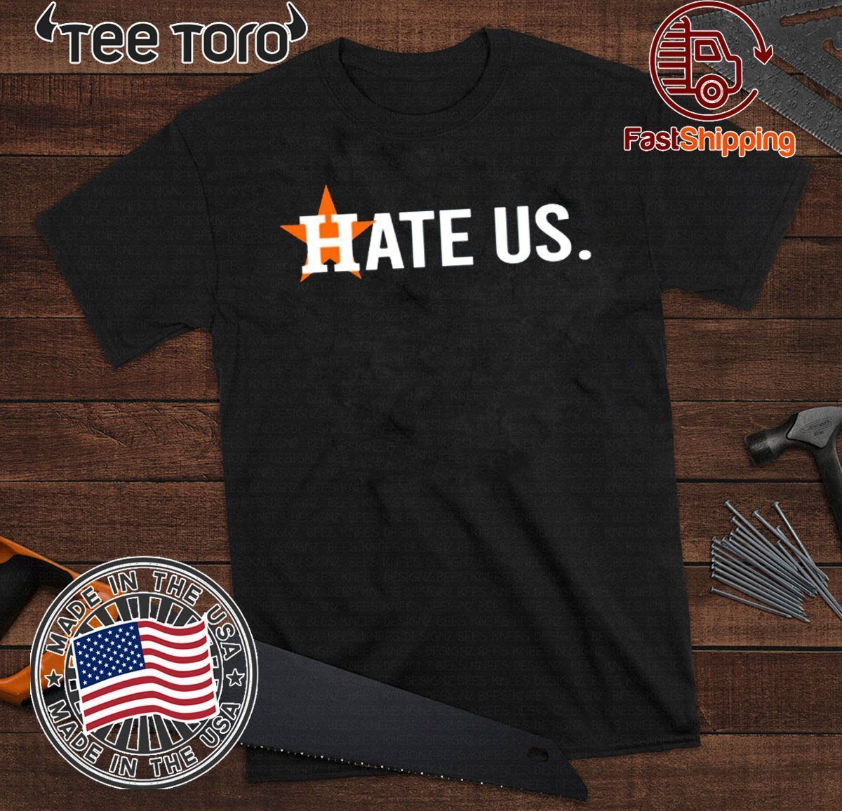 Houston Astros HATE US Star Unisex Sweatshirt