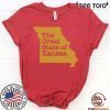 KANSAS CITY CHIEFS SHIRT - THE GREAT STATE OF KANSAS T-SHIRT