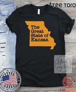 KANSAS CITY CHIEFS SHIRT - THE GREAT STATE OF KANSAS