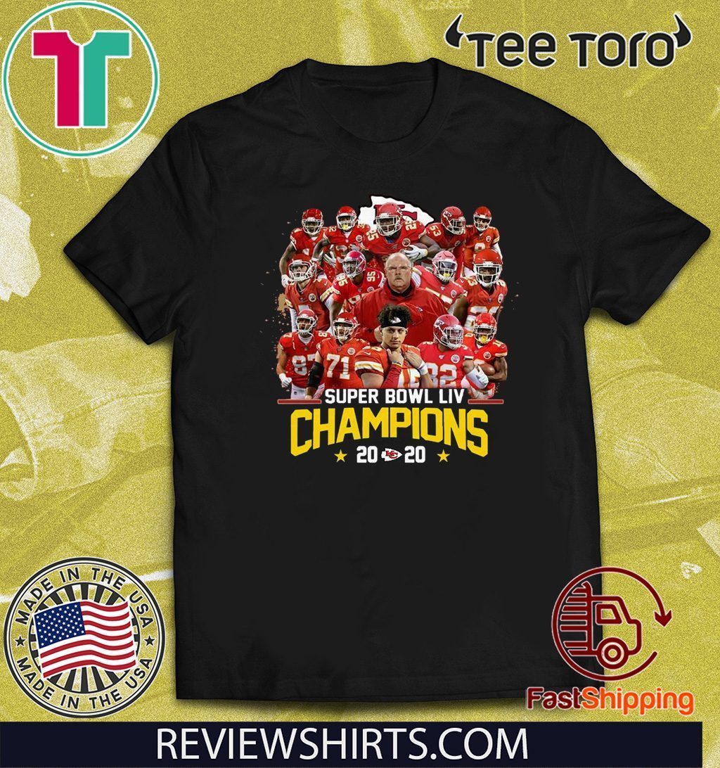 Kansas City Chiefs Super Bowl Champions LIV 2020 t-shirt