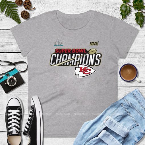 Kansas City Chiefs Super Bowl LIV Champions Trophy Hot T-Shirt