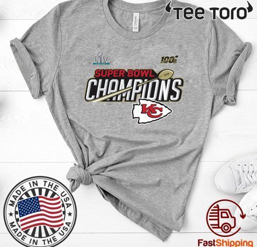 Kansas City Chiefs Super Bowl LIV Champions Trophy Official Shirt
