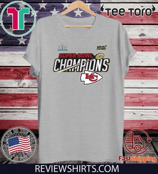 Original Kansas City Chiefs Super Bowl LIV Champions Trophy T-Shirt