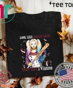 Look Like Harley Quinn Fight Like A Warrior Head And Neck Cancer Awareness 2020 T-Shirt