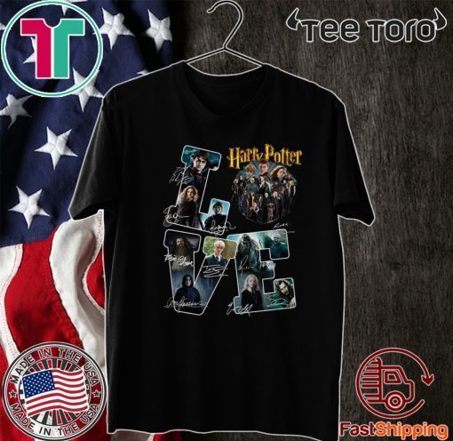 Love Harry Potter All Characters Signatures 2020 T-Shirt