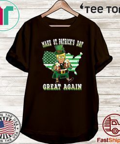 Make St Patricks Day Great Again Trump Leprechaun Official T-Shirt