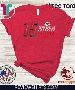 NFL Pro Line by Fanatics Branded Patrick Mahomes Black Kansas City Chiefs Super Bowl LIV Champions Official T-Shirt