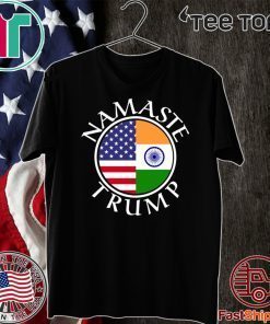 Namaste American Flag And Flag Of India 2020 T-Shirt