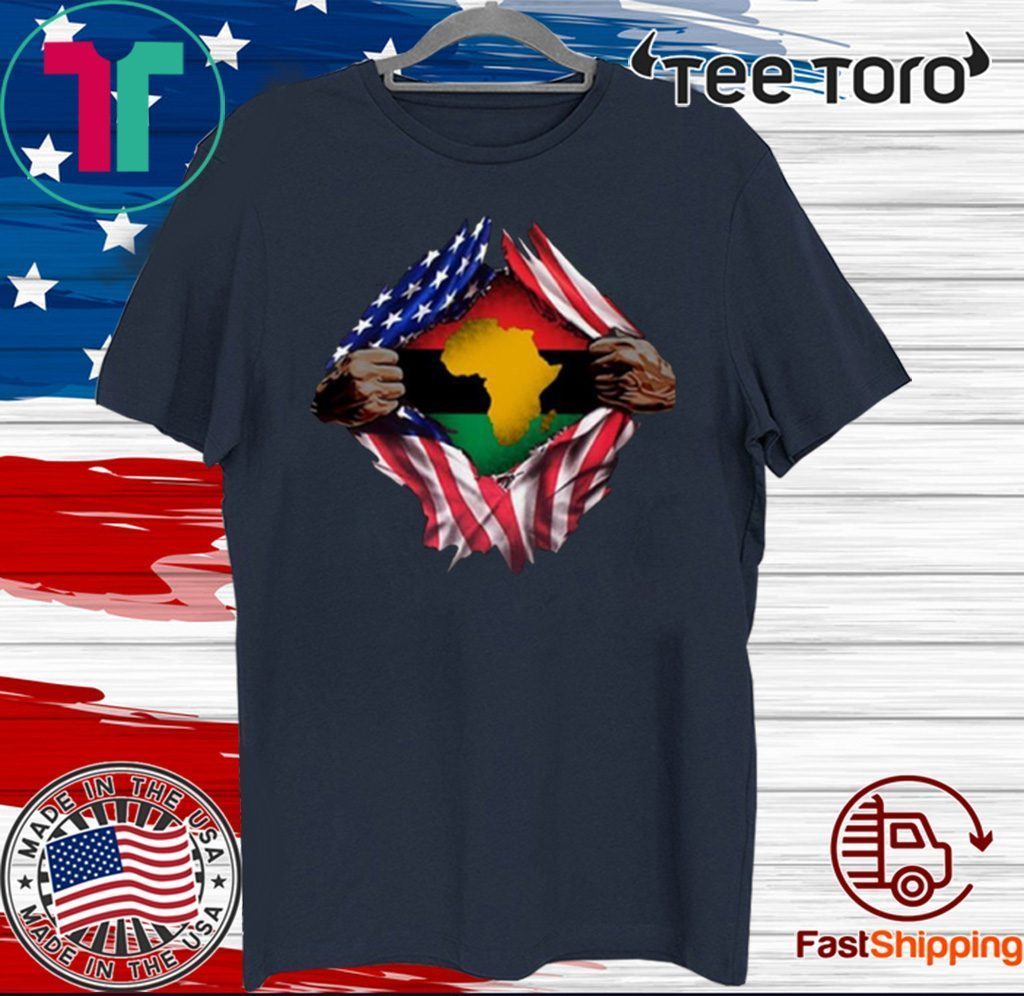 Pan Africanism Blood Inside Me South African Flag US Shirt