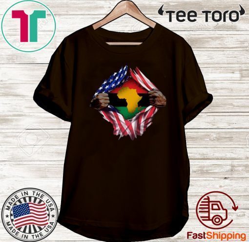 Pan Africanism Blood Inside Me South African Flag US Shirt