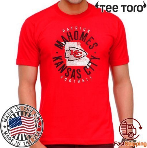 Patrick Mahomes Red Kansas City Chiefs State US T-Shirt