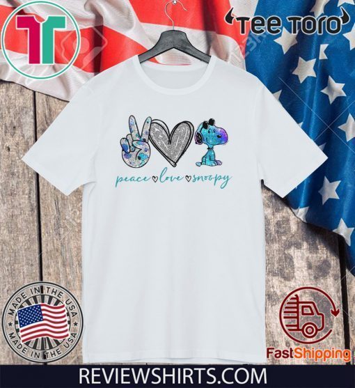 Peace Love Snoopy 2020 T-Shirt