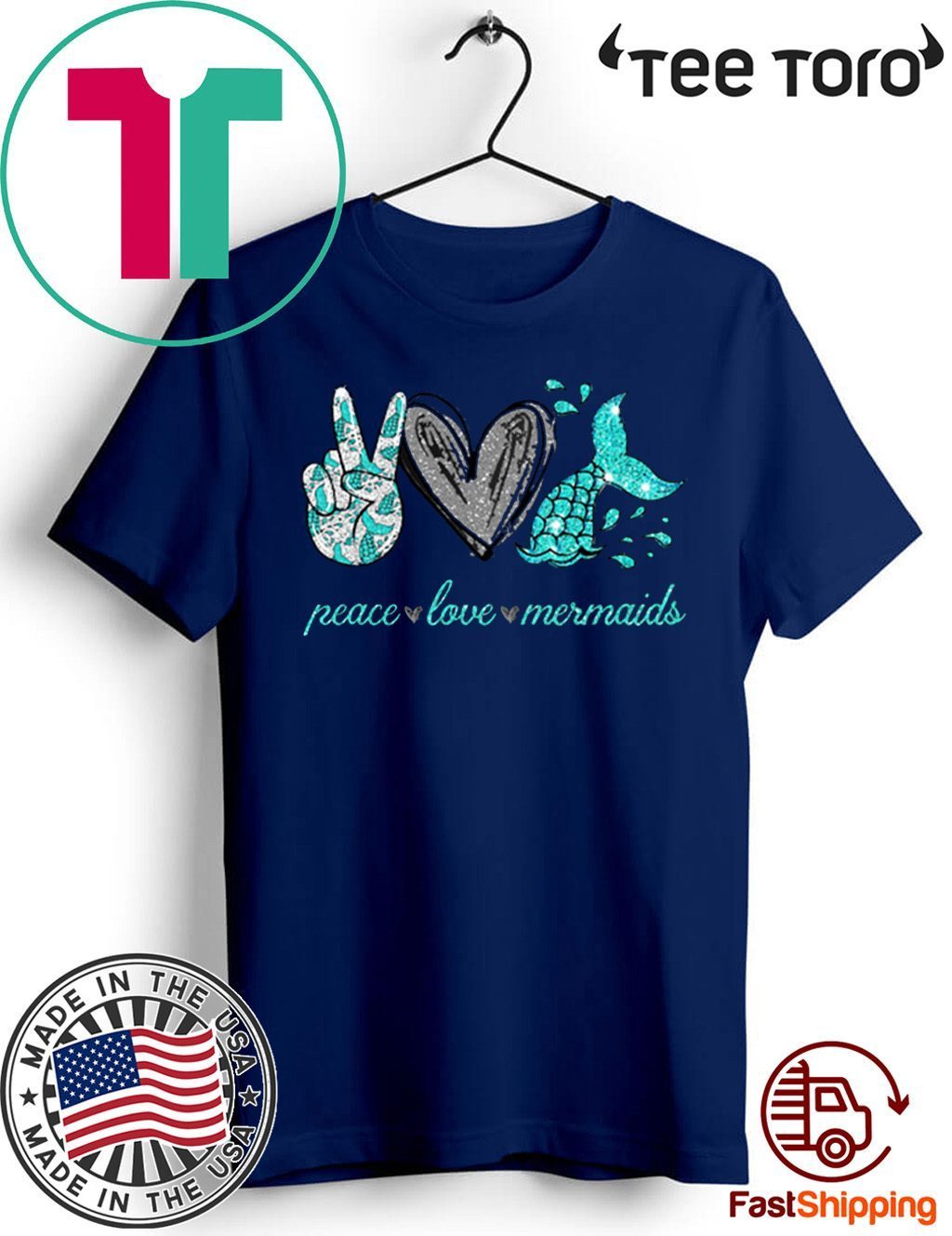 Peace love Mermaids 2020 T-Shirt - ReviewsTees