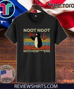 Vintage Pingu Noot Noot Motherfucker Funny T-Shirt
