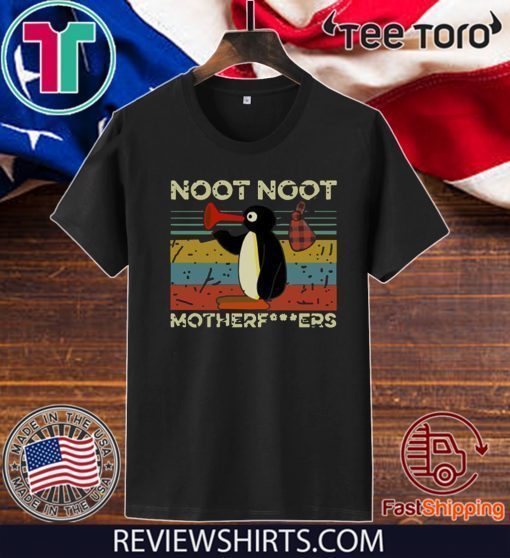 Vintage Pingu Noot Noot Motherfucker Funny T-Shirt