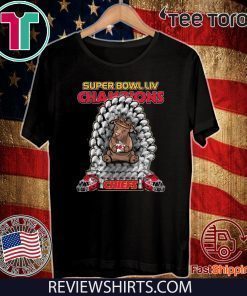 Pitbull Iron Throne Super Bowl LIV Champions Chiefs 2020 T-Shirt