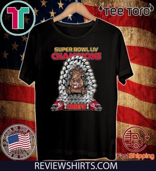 Pitbull Iron Throne Super Bowl LIV Champions Chiefs 2020 T-Shirt