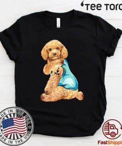 Poodle Tattoos I Love MOM Sitting Funny Gift Mother's Day 2020 T-Shirt