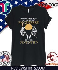 Premium All men are created equal but the best are engineers seventies Official T-Shirt