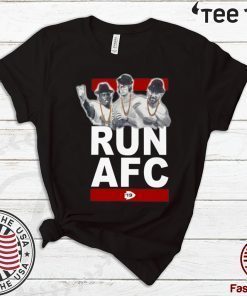 RUN AFC SHIRT PATRICK MAHOMES AND TRAVIS KELCE - KANSAS CITY CHIEFS 2020 T-SHIRT