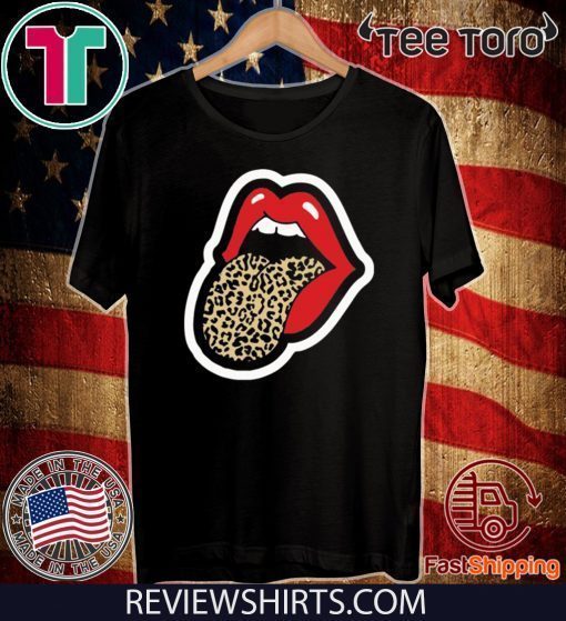 Red Lips Leopard Tongue 2020 T-Shirt