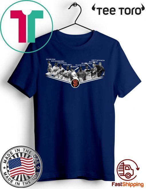 San Francisco Giants Gaylord Perry Madison Bumgarner Juan Marichal Barry Bonds 2020 T-Shirt