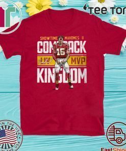 Showtime Mahomes 2 Comeback Kingdom 2020 T-Shirt